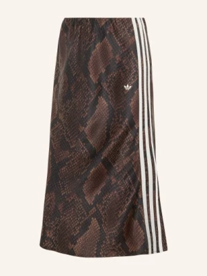 Obrázek produktu Adidas Originals Saténová Sukně Snake Print tmavě hnědá / hnědá / bílá