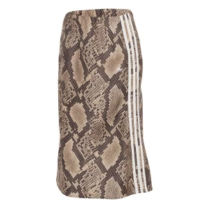 Obrázek produktu ADIDAS ORIGINALS Sukně 'SNAKE PRINT SATIN' béžová / světle hnědá / tmavě hnědá / bílá