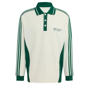 Obrázek produktu ADIDAS ORIGINALS Tričko 'POLO LS M' zelená / bílá