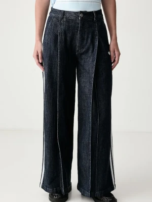 Obrázek produktu adidas Originals wide leg džíny dámské Denim Pleats modrá