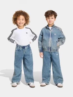 Obrázek produktu adidas Originals wide leg džíny dětské modrá