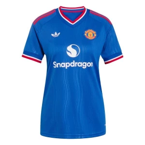 Obrázek produktu ADIDAS PERFORMANCE Funkční tričko 'Manchester United 26 / 27' královská modrá / tmavě oranžová / červená třešeň / bílá