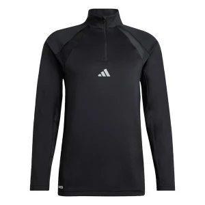Obrázek produktu ADIDAS PERFORMANCE Funkční tričko 'TECH APPAREL 1 / 4 ZIP' černá / bílá