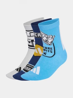 Obrázek produktu adidas Performance ponožky dětské MINECRAFT 3-pack modrá