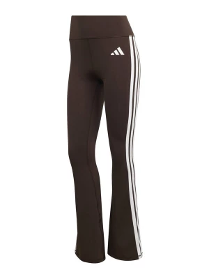 Obrázek produktu ADIDAS PERFORMANCE Sportovní kalhoty 'OPTIME ESSENTIALS' tmavě hnědá / bílá