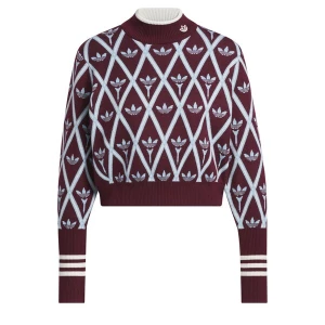 Obrázek produktu ADIDAS PERFORMANCE Sportovní svetr 'Originals Trefoil' světlemodrá / bordó / bílá