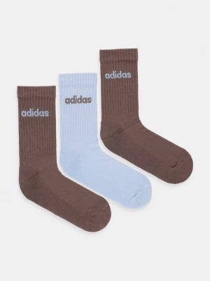 Obrázek produktu adidas ponožky s bavlnou 3-pack hnědá