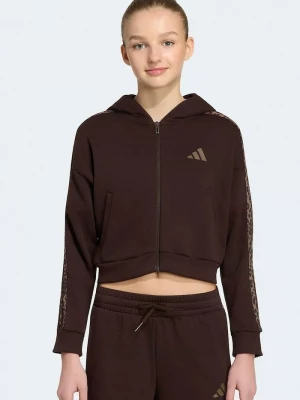 Obrázek produktu adidas rozepínací mikina dětská s bavlnou hnědá