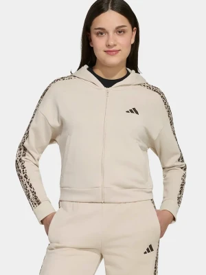 Obrázek produktu adidas rozepínací mikina s kapucí dětská s bavlnou béžová