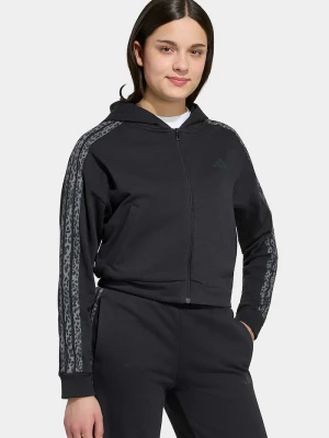 Obrázek produktu adidas rozepínací mikina s kapucí dětská s bavlnou černá