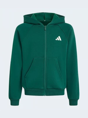 Obrázek produktu adidas rozepínací mikina s kapucí dětská s bavlnou zelená