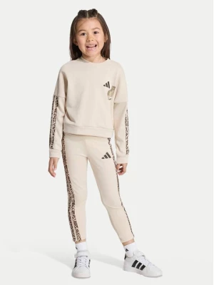 Obrázek produktu adidas Souprava mikina a legíny Animal Leggings Set KC7210 Béžová Regular Fit