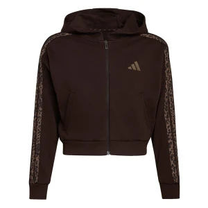 Obrázek produktu ADIDAS SPORTSWEAR Mikina 'Seasonals Animal Full Zip' brokátová / tmavě hnědá / černá