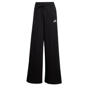 Obrázek produktu ADIDAS SPORTSWEAR Sportovní kalhoty '3-Stripes Fleece Wide' černá / bílá