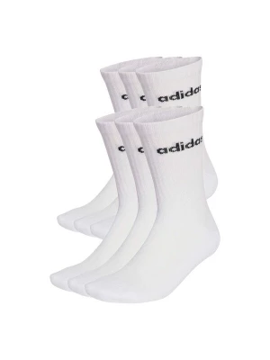 Obrázek produktu ADIDAS SPORTSWEAR Sportovní ponožky 'Linear Crew Cushioned 6 Pair Pack' černá / bílá