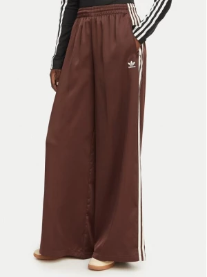 Obrázek produktu adidas Teplákové kalhoty adicolor Satin KD2541 Hnědá Wide Leg