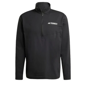 Obrázek produktu ADIDAS TERREX Funkční tričko 'Multi Climacool 1 / 2 Zip Long Sleeve' černá / bílá