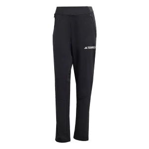 Obrázek produktu ADIDAS TERREX Sportovní kalhoty 'Xperior Cross-Country Ski Softshell' černá / bílá
