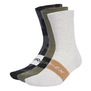 Obrázek produktu ADIDAS TERREX Sportovní ponožky 'Multi 3 Pack' cappuccino / olivová / černá / bílý melír