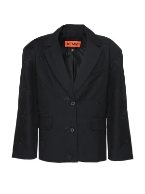 Obrázek produktu AEMMI Blejzr 'OVERSIZED ALL OVER LOGO BLAZER' černá