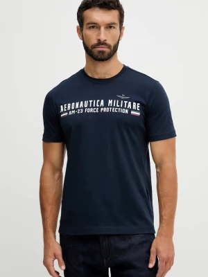Obrázek produktu Aeronautica Militare basic tričko pánské bavlněné námořnická modř