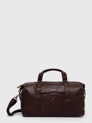 Obrázek produktu Aeronautica Militare Kožená taška Aeronautica Militare 45 x 31 x 23 cm hnědá