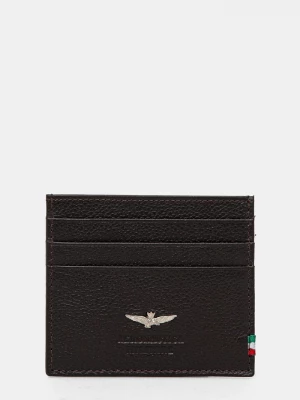 Obrázek produktu Aeronautica Militare Kožené pouzdro na karty Aeronautica Militare hnědá