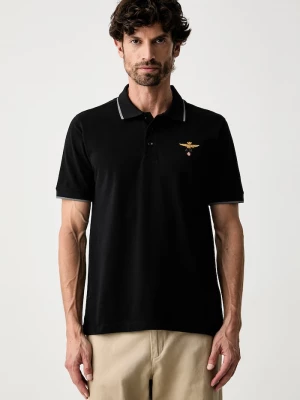Obrázek produktu Aeronautica Militare polo pánské bavlněné černá