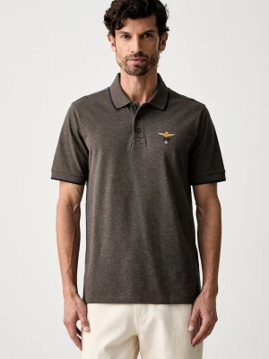 Obrázek produktu Aeronautica Militare polo pánské bavlněné hnědá