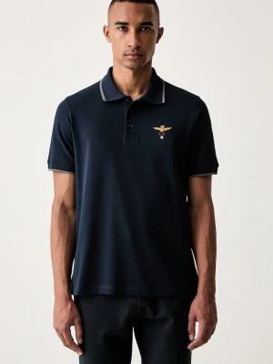 Obrázek produktu Aeronautica Militare polo pánské bavlněné námořnická modř