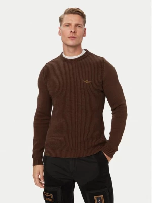 Obrázek produktu Aeronautica Militare Svetr 262MA1571UL00409 Hnědá Regular Fit