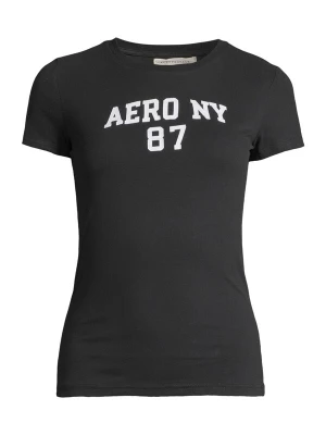Obrázek produktu AÉROPOSTALE Tričko 'AUG AERO NY 87' černá / bílá AEROPOSTALE