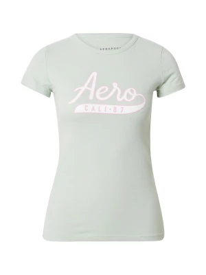 Obrázek produktu AÉROPOSTALE Tričko 'CALI' pastelově zelená / růžová / bílá AEROPOSTALE