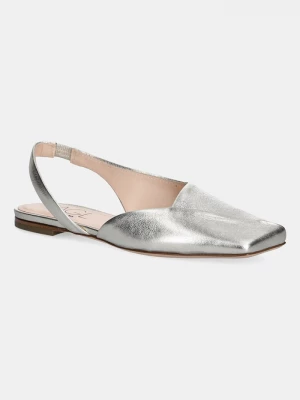 Obrázek produktu AGL Kožené baleríny AGL Rina Sling B stříbrná