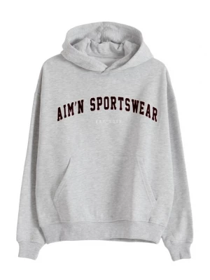 Obrázek produktu Aim'n Sportovní mikina 'Varsity' hnědá / šedý melír AIMN