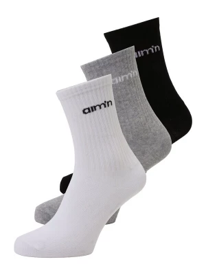 Obrázek produktu Aim'n Sportovní ponožky šedý melír / černá / bílá AIMN