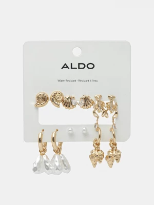 Obrázek produktu Aldo sada dámských kovových náušnic SHELLBELLE 6-pack zlatá