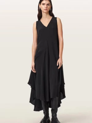 Obrázek produktu AllSaints asymetrické šaty z viskózy SYBIL černá