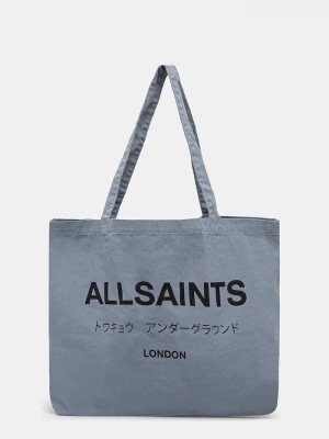 Obrázek produktu AllSaints Bavlněná taška AllSaints 38 x 35 x 12 cm modrá