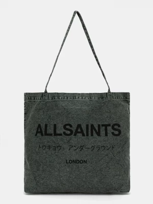 Obrázek produktu AllSaints Bavlněná taška AllSaints 38 x 35 x 12 cm zelená