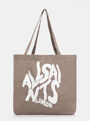 Obrázek produktu AllSaints Bavlněná taška AllSaints ORLANDO37 x 36 x 11 cm béžová