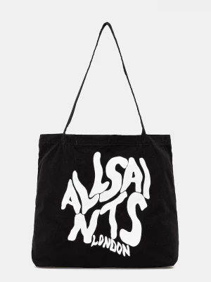Obrázek produktu AllSaints Bavlněná taška AllSaints ORLANDO37 x 36 x 11 cm černá