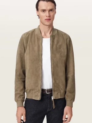 Obrázek produktu AllSaints bomber pánský semišový MORTEN zelená