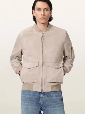 Obrázek produktu AllSaints bomber pánský semišový ROKKO béžová
