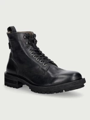 Obrázek produktu AllSaints boty pánské kožené Gleeson Lace Boot černá
