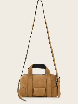 Obrázek produktu AllSaints crossbody kabelka dámská semišová ARES hnědá