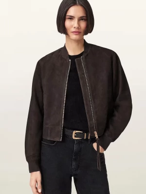 Obrázek produktu AllSaints dámský semišový bomber ORTEN hnědá