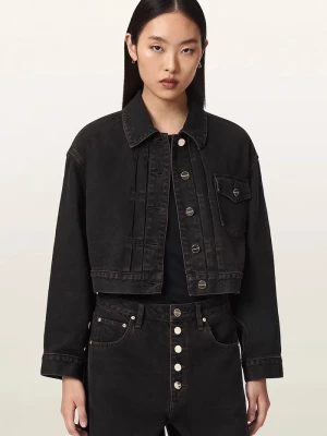 Obrázek produktu AllSaints džínová bunda dámská BLINK CROPPED JACKET hnědá