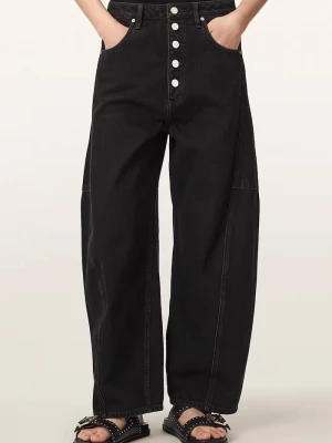 Obrázek produktu AllSaints džíny barrel dámské CARTER BUTTON JEAN hnědá