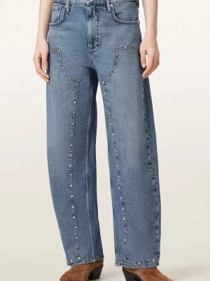 Obrázek produktu AllSaints džíny barrel dámské SADIE STUD JEAN modrá